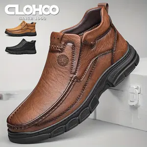 Men's Ankle Boots Oxford Shoes and Derby Boots-Casual Minimalist Business Style, Solid Color, All Season, Casual Shoe, round Toe, PU Upper/Lining, Rubber Sole, Comfortable Shoes