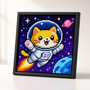 Divoom Pixoo-64 WiFi Pixel Art Display, 64x64 LED Pixel Frame, App Control, Gaming Room Decor, Desk Setup Decor, Tech Gadgets, DealsForYouDays, Father‘s Day Gift