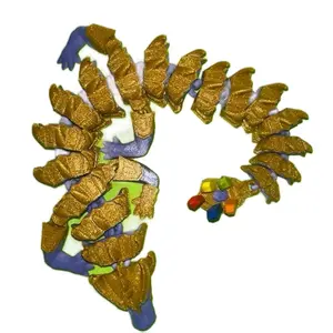 3D printed articulated inevitable dragon, 7 COLORS! Over 12” long!