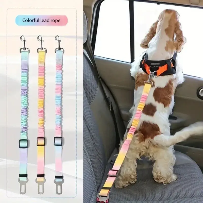 Pet Car Safety Belt – Adjustable Seatbelt Harness for Dogs & Cats
