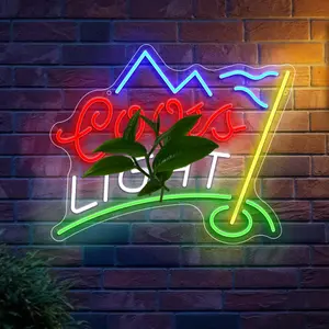 Golf Neon Light Sign USB Operated with Switch for Business Storefront Window Glass Door Shop Bar Pubs Hotel Club Bistro Cafe (Beer Crs)