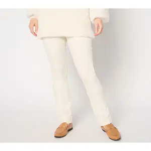 Belle by Kim Gravel Petite TriplLuxe Twill Straight Leg w/ Wide Hem