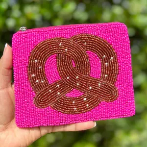 Pretzel Beaded Pouch Purse