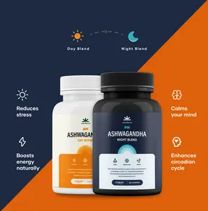 Ashwagandha AM & PM Bundle | Energy for the Day, Relaxation for the Night | Complete Daily Wellness All-In-One Vitamin Support Supplement, JIVA Health