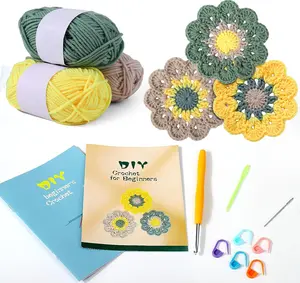 Crochet Starter Kit with Step-by-Step Video Tutorials, Hook, Accessories, Learn to Crochet Beginner Kit for Adults and , DIY Arts & Crafts