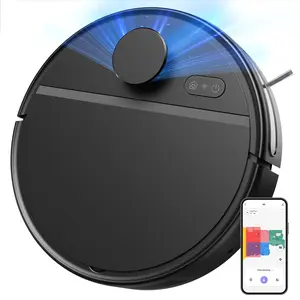 Pureatic 3 in 1 Robot Vacuum Cleaner Mop Combo, 5000Pa Suction, LiDAR Navigation, Robotic Vacuum Cleaner with Smart No-Go Zone, Perfect for Pet Hair, Carpet & Hard Floor