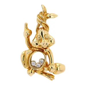 18K YG Diamond Twisted Rabbit Brooch<p><strong>$1,199</p></strong>