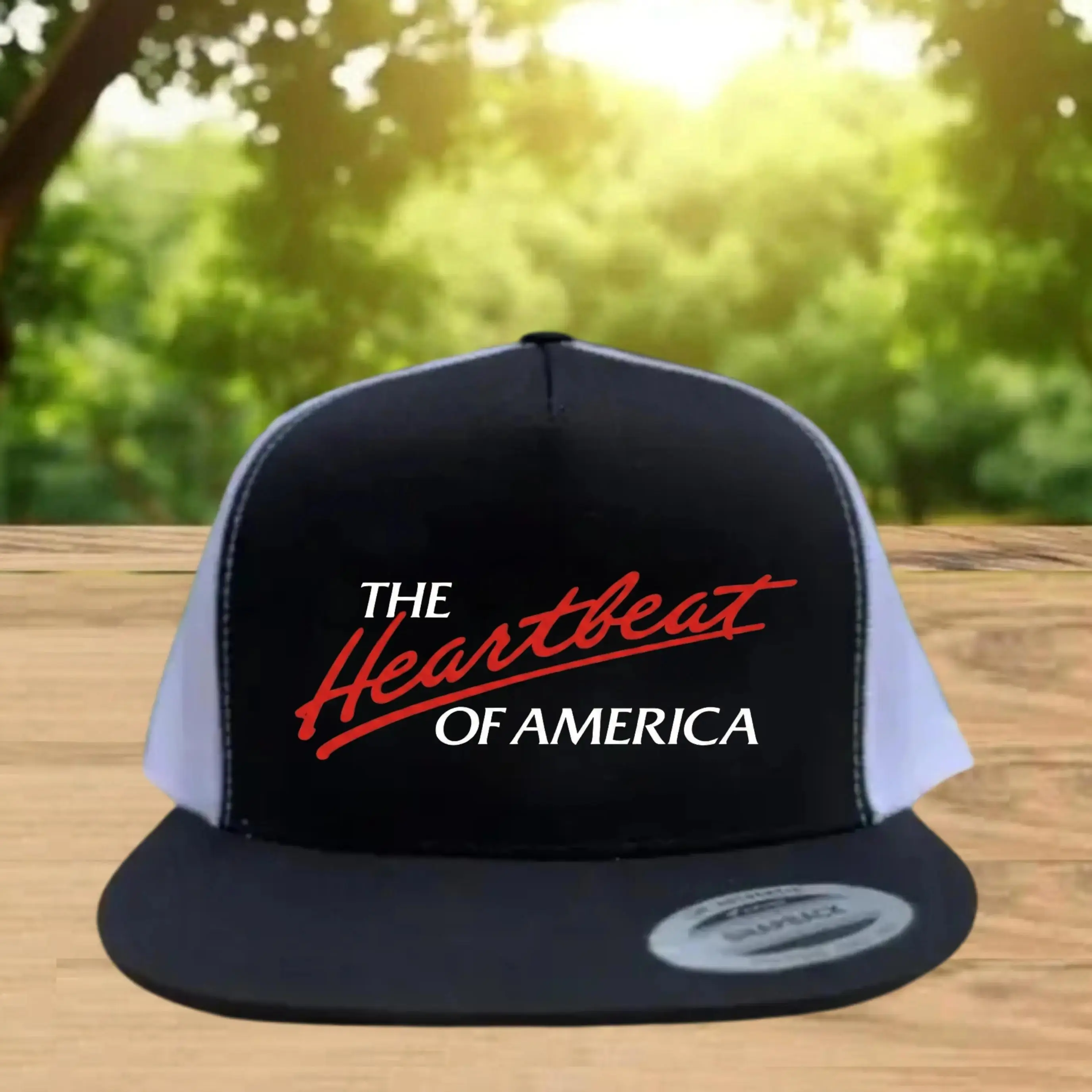The Heartbeat Of America Chevy Hat , High-Quality Snapback Cap in Multicolored Designs - Perfect for All Ages