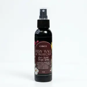 Fiery Wall of Protection Smudge Spray 4oz. - Reiki Infused with Frankincense Myrrh & Ginger Essential Oils for Spiritual Defense and Aroma