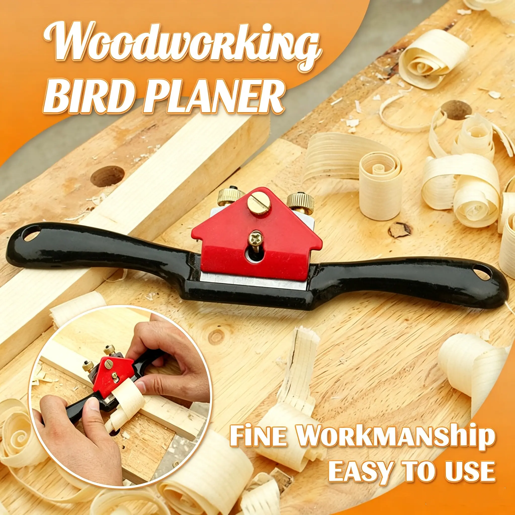 Woodworking Bird Plane Hand Tool – Mini Wooden Hand Planer for Precision Wood Shaping, Smoothing & Trimming, Compact Carpenter Tool for DIY Woodworking Projects, Furniture Repair, Crafting, Joinery & Professional Woodworkers