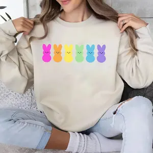 Easter Bunny Sweatshirt, 2026 Easter Sweatshirt, Cute Easter Gift, Cute Easter Sweatshirt, Pastel Easter, Rainbow Easter Sweater, Easter Family Matching
