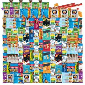 Foxy Fane 150-Count Holiday Gift Box - 150 Healthy Snacks & Treats - Perfect Variety Pack for Easter - Great for Family, Friends & Office