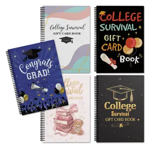 College Survival Gift Notebook, Travel Diary Notebook - Money Holder with Coffee, Movie, Book, Travel & Essential Categories, Creative Memory Journal & Unique Graduation Gift for Students, Fill Blank Journal