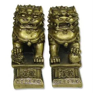 H-M SHOP Chinese Feng Shui Temple Lions Fu Dogs Decor Ornaments
