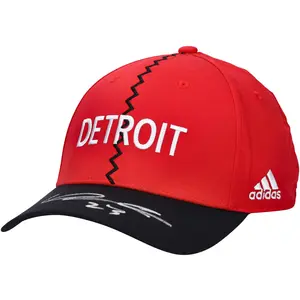 Lucas Raymond Detroit Red Wings Autographed 2022-23 Reverse Retro Cap - Fanatics Authentic Certified