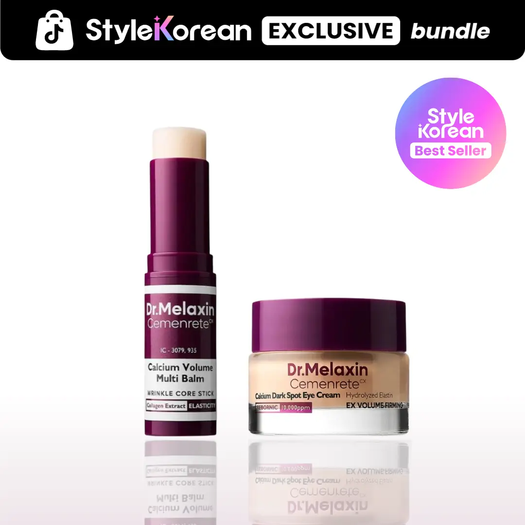 [Dr.Melaxin] Under Eye Volume to Cover Duo - Cemenrete Calcium Volume Multi Balm 9g + Calcium Dark Spot Eye Cream 15g