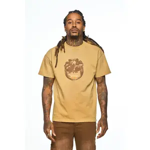 AOLOGNE LEFT STANDING TAN SS TEE (TAN) AOLOGNE LEFT STANDING TAN SS TEE (TAN)