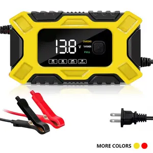 Us Plug 6a Smart Safe Motorcycle Battery Charger, Car Battery Maintenance Charger, Automotive & Motorbike Battery Charging Device