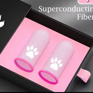 2 pcs Super good looking finger sleeves made of silver fiber comfortable and tight to wear  sweat absorbent ( 2 pcs ) in each pack