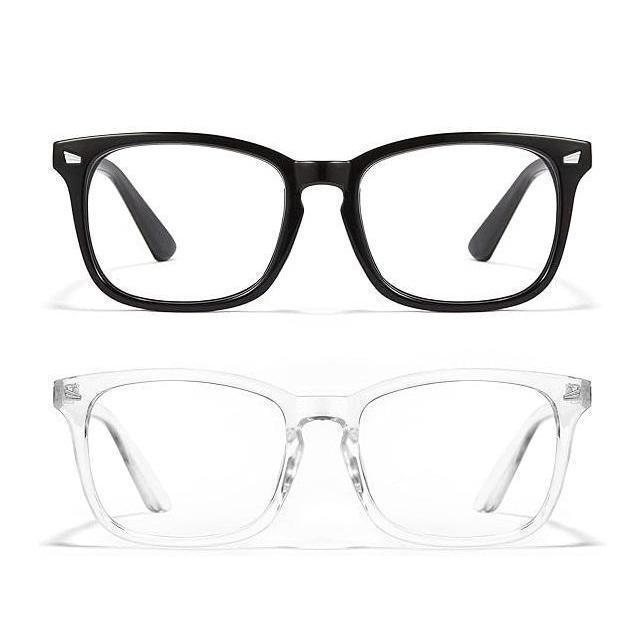 2025 [Computer Square-framed Glasses] Computer TV Phones Glasses Fashion Glasses For Men Women,Clear Gaming Glasses Lenses blue light glasses