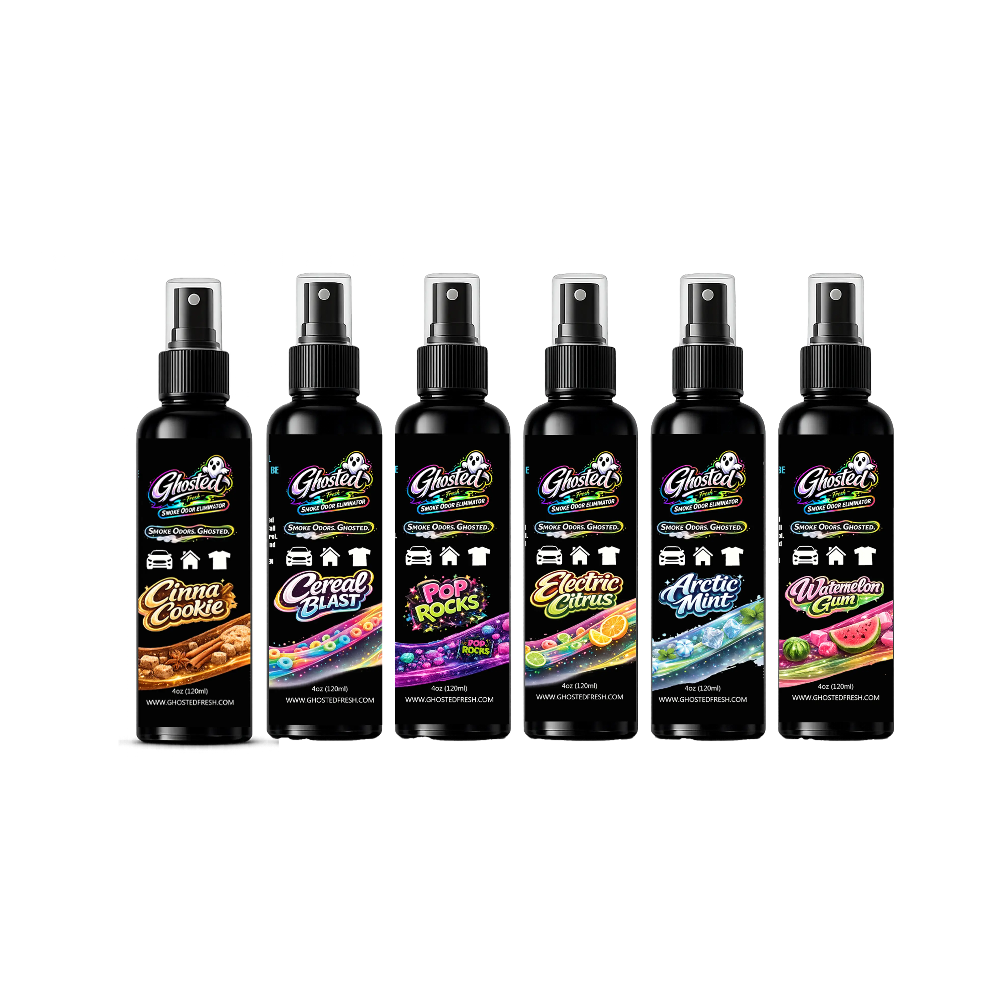 Ghosted Fresh Odor Eliminator Spray 4oz Room Fragrance Cookie