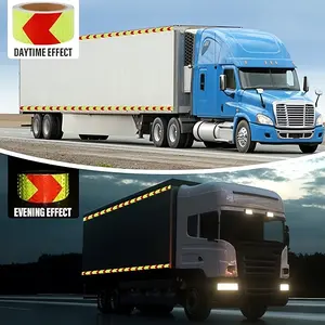 Reflective Arrow Stickers, Durable Waterproof, Suitable for Vehicles, Trucks, Rvs, Safety Reflective Arrow Tape, Easy to Apply