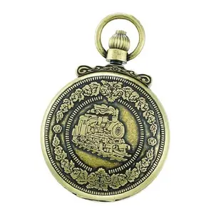 Charles-Hubert- Paris  47mm Quartz Pocket Watch - Antique Gold