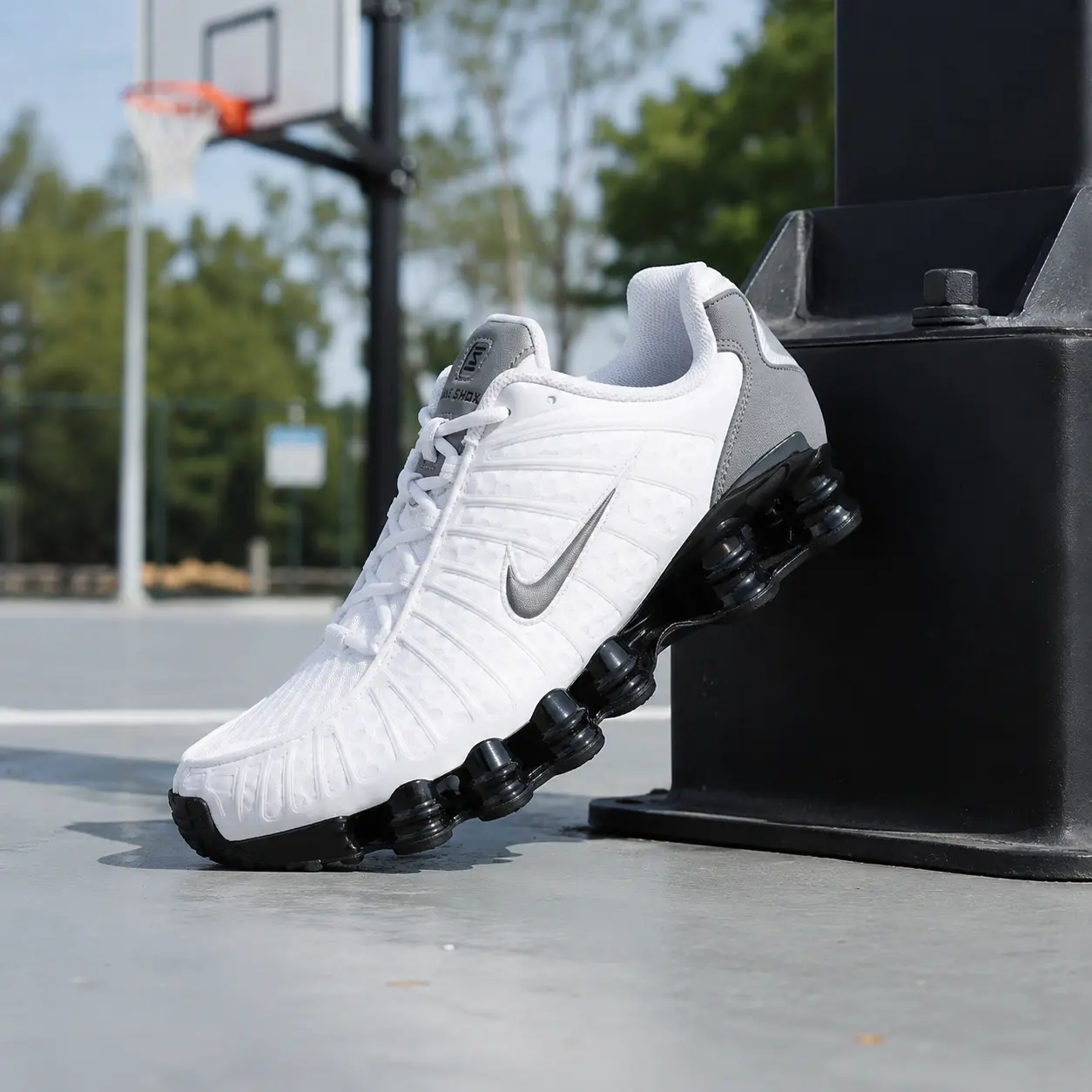Nike Shox TL  White Black Metallic Cool Grey Men's IR2005-100 New Sneakers