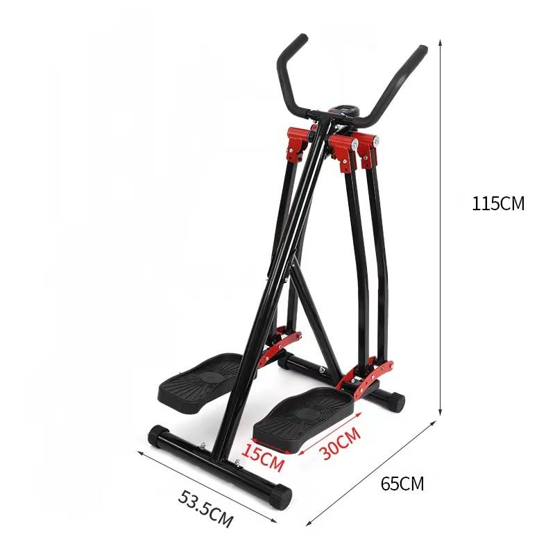 Air Walker Cross Trainer Glider - Home Gym Fitness Exercise Machine with LCD, Supports Up to 350 LBS, Ideal for Cardio Workouts