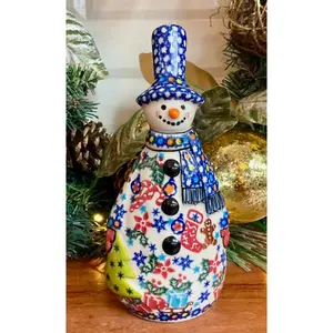 Vena Gingerbread Stocking Tall Snowman