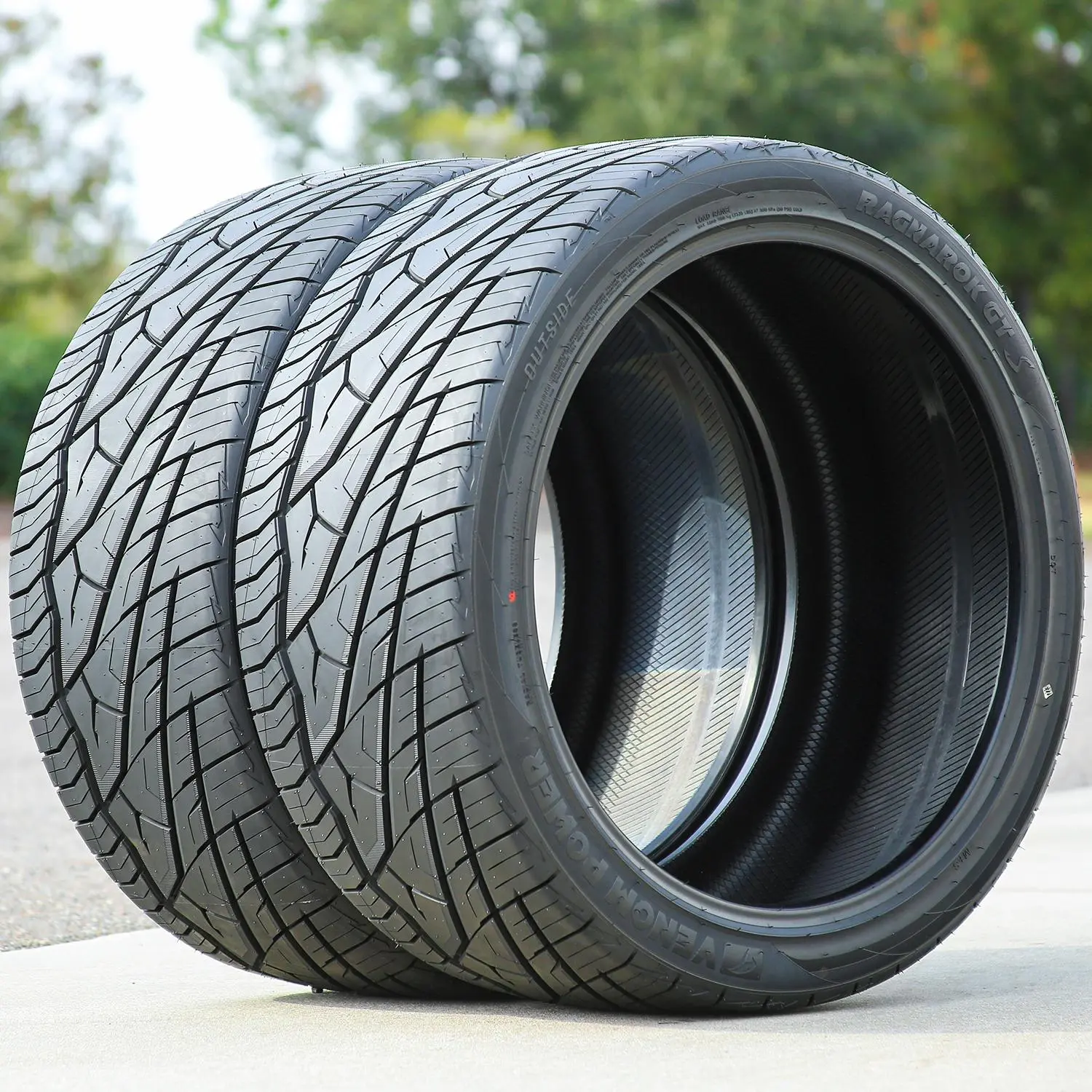 2 Tires Venom Power Ragnarok GTS 275/25ZR28 275/25R28 101W A/S High Performance