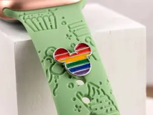 Rainbow Mouse Head Watch Band / Magic Band Charm