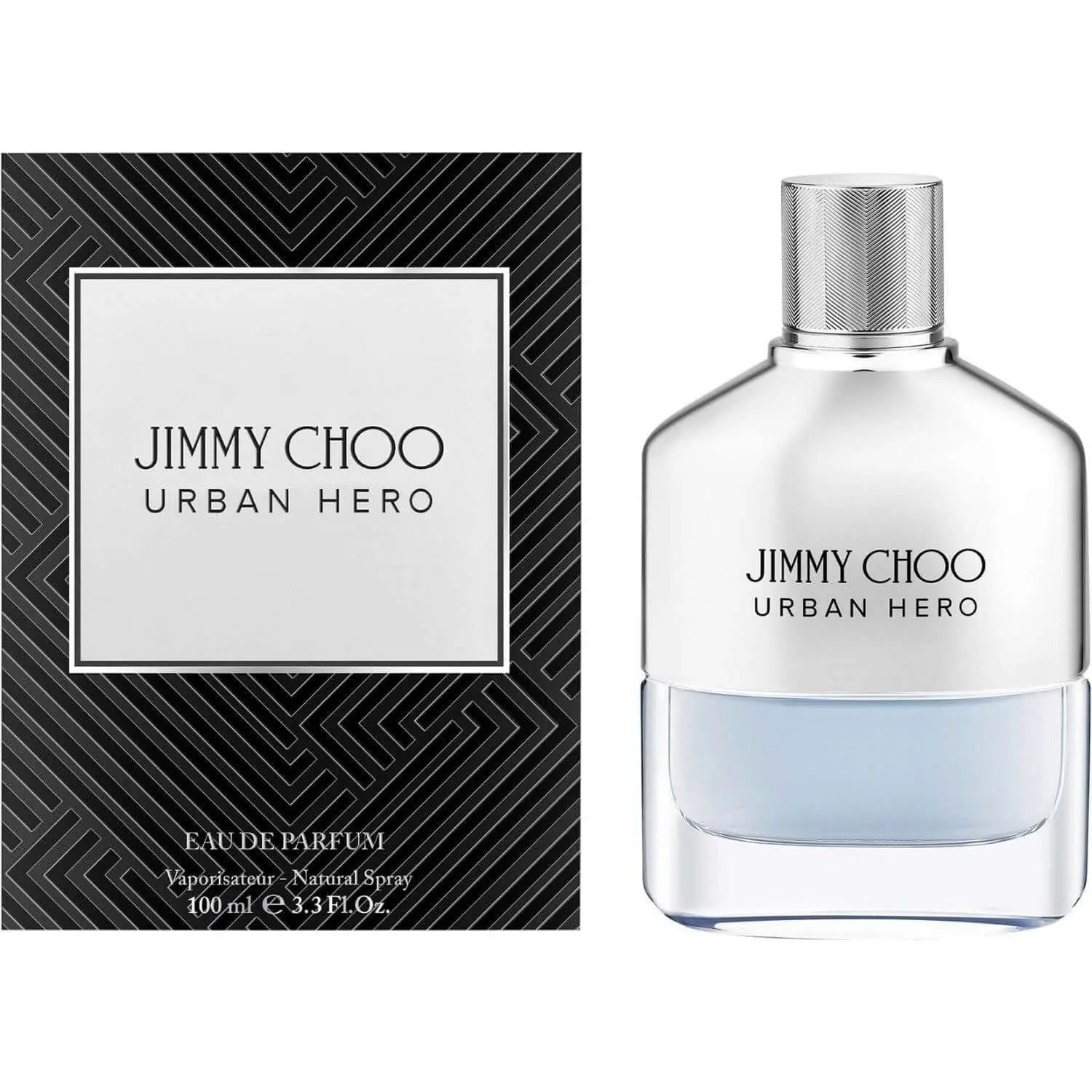 JIMMY CHOO Urban Hero Men's EDP Cologne - 3.4oz Woody Citrus, Zesty, Fragrant, Masculine, Luxurious Aromatic Fragrance with Confident Vibe, New in Box, Woody Citrus Fragrance, Luxurious Men's Fragrance