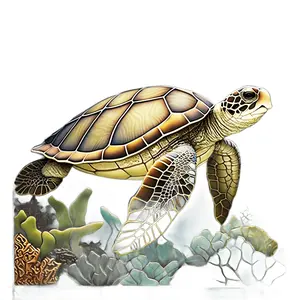 Sea Turtle Sign, Nautical Sign, DECOE-5202, Sign For Wreath, 10x10" Metal Sign