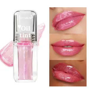 6 Color Transparent Temperature Change Pearl Lightweight Lip Oil Lipgloss, Moisturizing Glossy Lips, Non-Sticky, Quick Makeup for Daily Dates and Parties