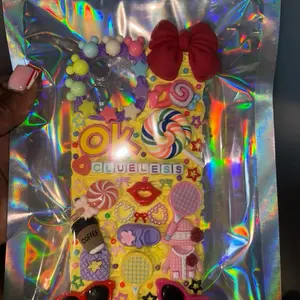 iPhone 12 Freestyle Junk Case with Colorful Candy and Bow Design by Clueless Brand