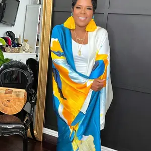 Luxe Abstract Kimono Duster