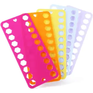 5 Color Plastic Floss Bobbin Sewing Thread Winding Plate Card for Cross Stitch Embroidery Thread DIY Craft Sewing Storage Organizer