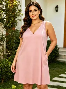 2026 New Summer Dress for Women Fashion Loose Casual Midi Dress Comfortable & Flattering