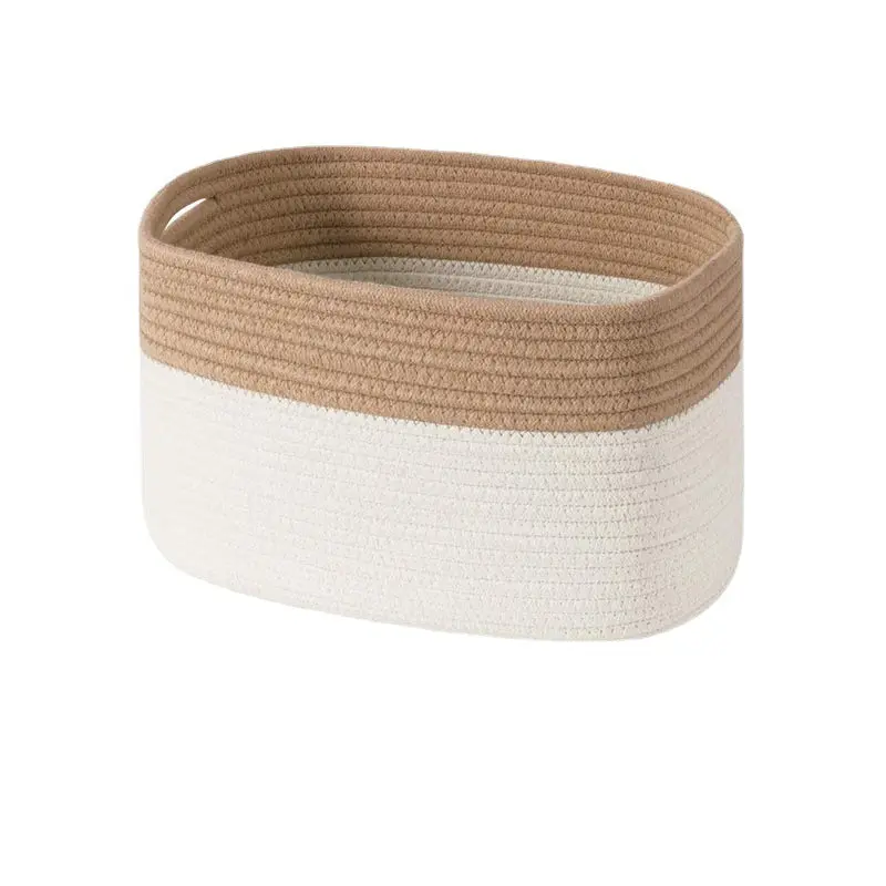 Cotton Rope Storage Basket Rectangular Storage