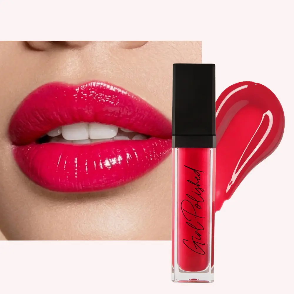 Girlpolished Cherry on Top Highly Pigmented Vanilla bean gloss