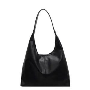 Solid Color Leather Tote Bag for Women, Retro Textured Multi-Functional Crossbody Shoulder Bag - Perfect Daily Commuter Work Purse for Everyday Use