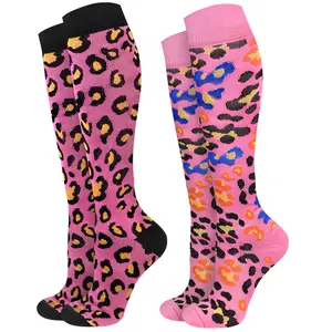 2Packs Compression Socks for Women - 15-20 mmHg Graduated Circulation Support for Nurses, Athletes and Travel