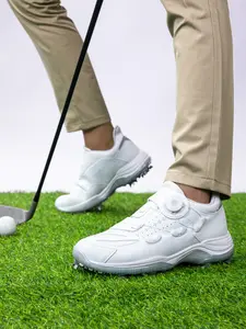 Men's Waterproof Golf Shoes with Professional Spike Design, Slip-Resistant Grip for Perfect Performance, Lightweight and Comfortable Outdoor Sports Footwear