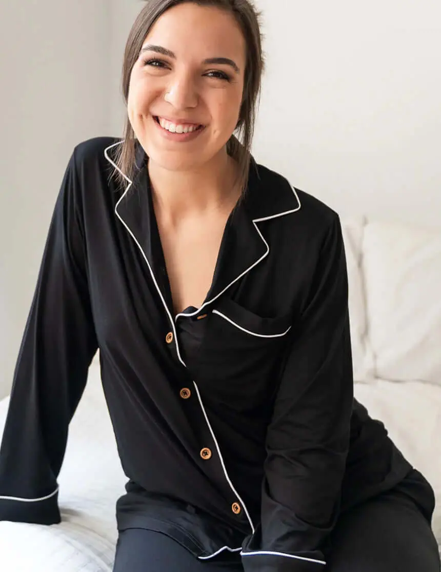 Allie Black Bamboo Women's Luxe Lounge Set