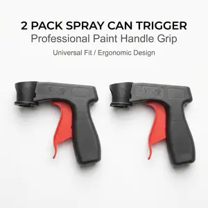 Portable assisted spray - Turn Any Spray Can Into a Pro Spray Gun –home improvement tools - Ergonomic Trigger Handle for Smooth, Even & Fatigue-Free Painting, 2 in 1 package