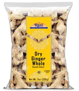 Rani Ginger (Adarak Sabut) Whole, Spice 7oz (200g) ~ All Natural | Vegan | Gluten Friendly | NON-GMO | Kosher | Indian Origin