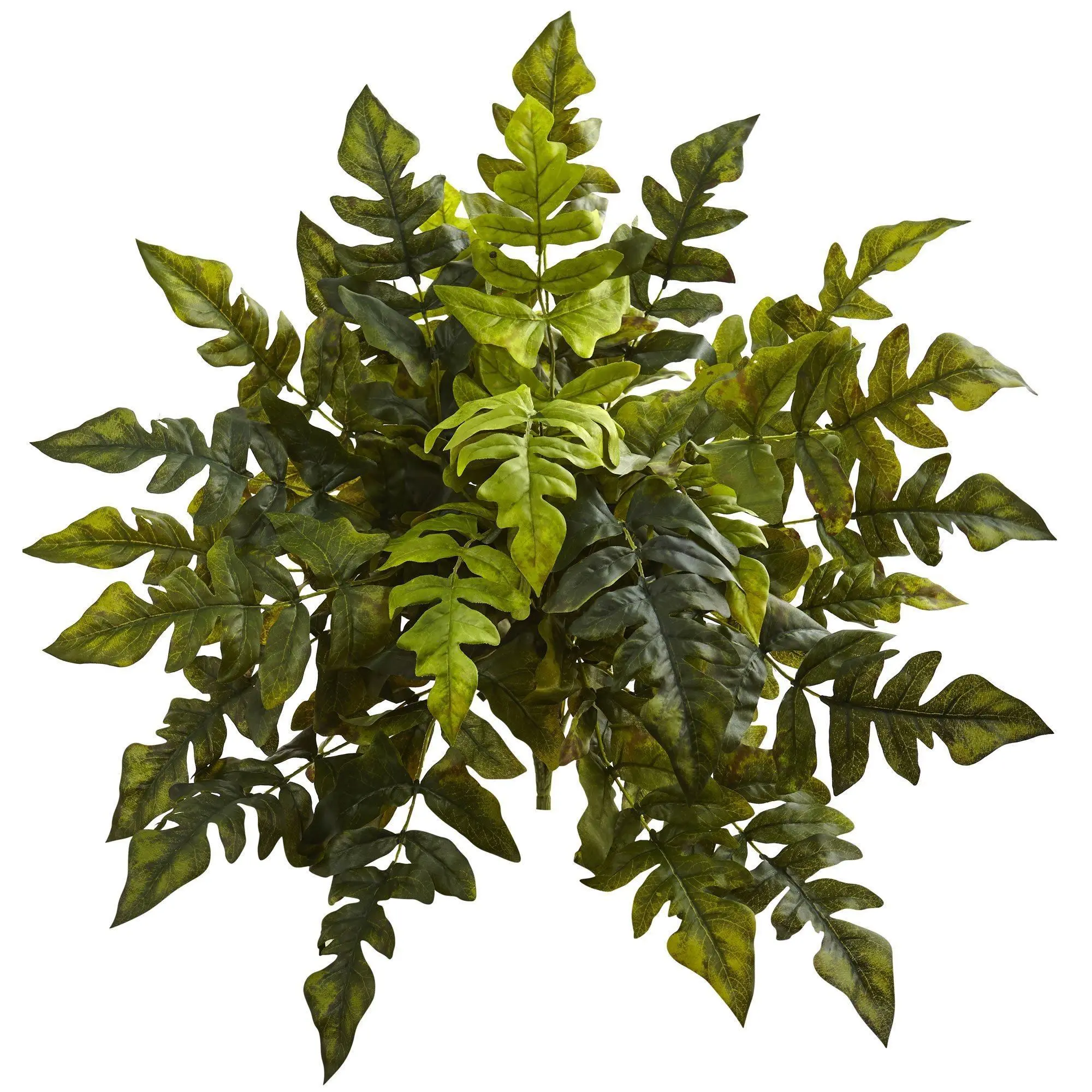 24” Faux Artificial Synthetic Holly Fern Potted Plant Set of 2, Clean-Style Decorative Botanical Floral Decor, Tabletop Home Centerpiece for Dramatic Display Arrangements, Artificial Potted Plant for Home Supplies, Faux Artificial Plants