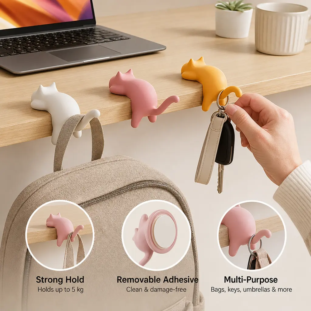 1 Count Cat Paw Facial Massage Roller, Rose Quartz Stone Portable Reusable Skin Care Tool for Sensitive Facial Skin
