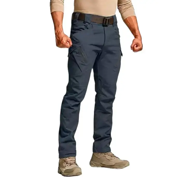 Men's Lightweight High-Stretched Casual Work Pants - Non-Denim, Durable, Multi-Function Combat Performance Pants for Spring & Autumn Outdoor Activities, Casual Men's Pants, Combat Men's Pants